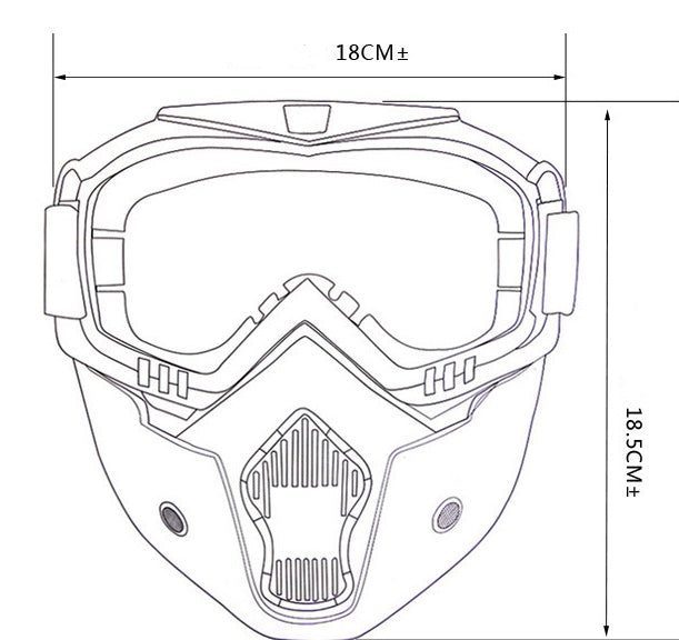 Factory Direct Full Face Helmet Cover with Goggles