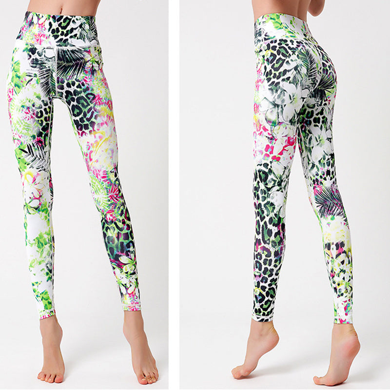 SPORTS LEGGING HIGH WAIST TIGHTS GYM LADIES CLOTHING