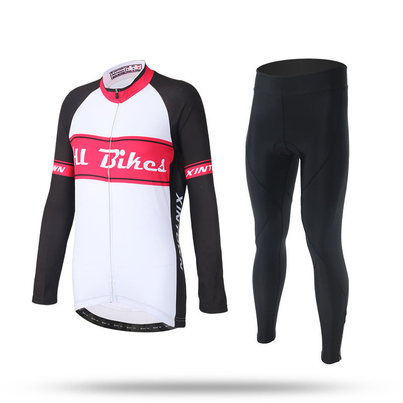 Women's Long Sleeve Cycling Jersey and Shorts Set