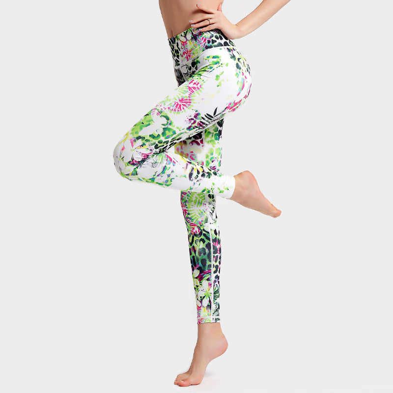 SPORTS LEGGING HIGH WAIST TIGHTS GYM LADIES CLOTHING