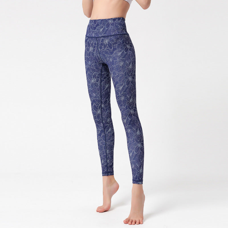 SPORTS LEGGING HIGH WAIST TIGHTS GYM LADIES CLOTHING