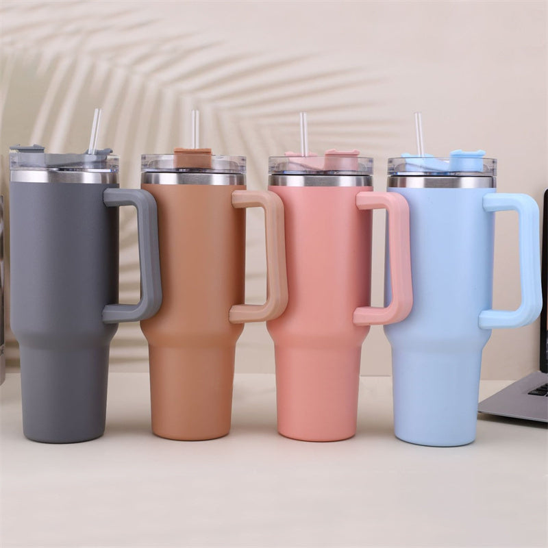 40oz Straw Coffee Insulation Cup