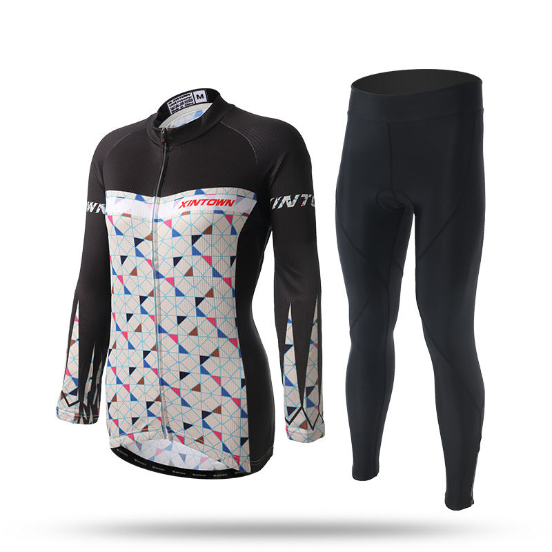 Women's Long Sleeve Cycling Jersey and Shorts Set