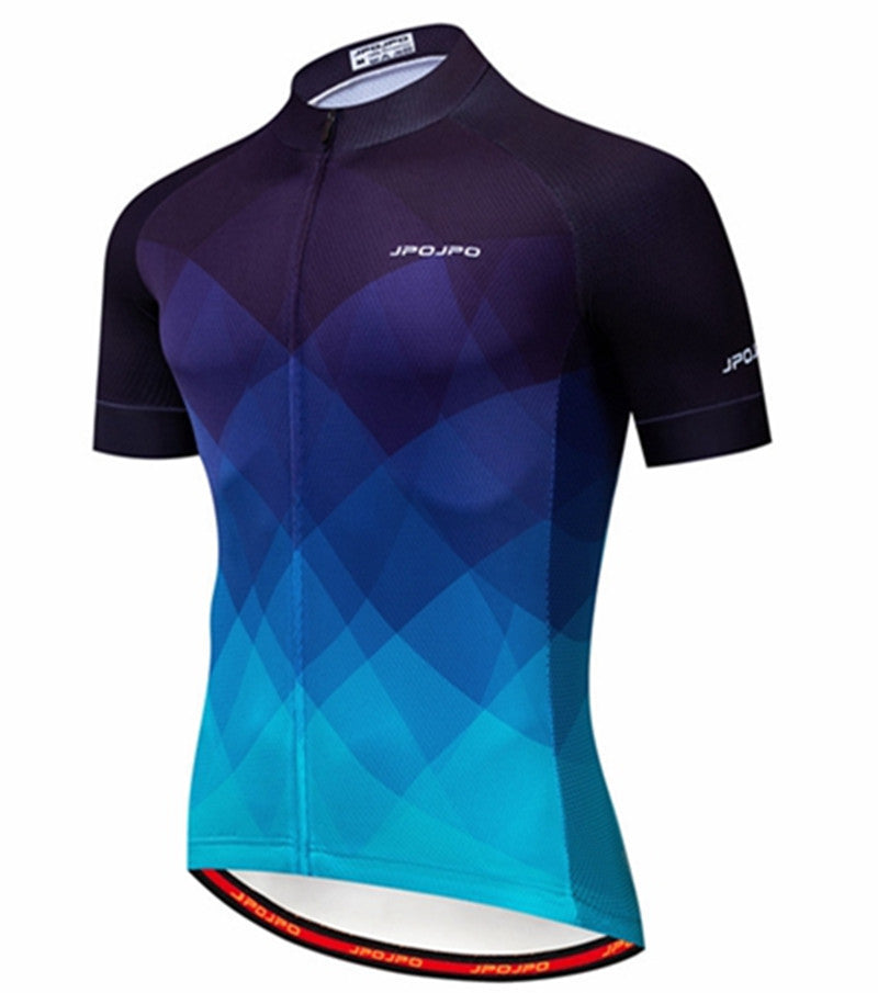 Men's  Short Sleeve Cycling Jersey, Breathable Outdoor Cycling Jerseys